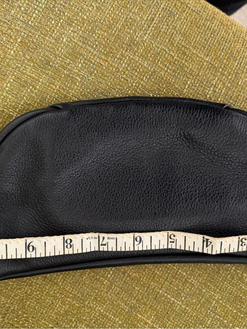 kate spade Black Leather Crossbody Belt Bag with Gold Hardware